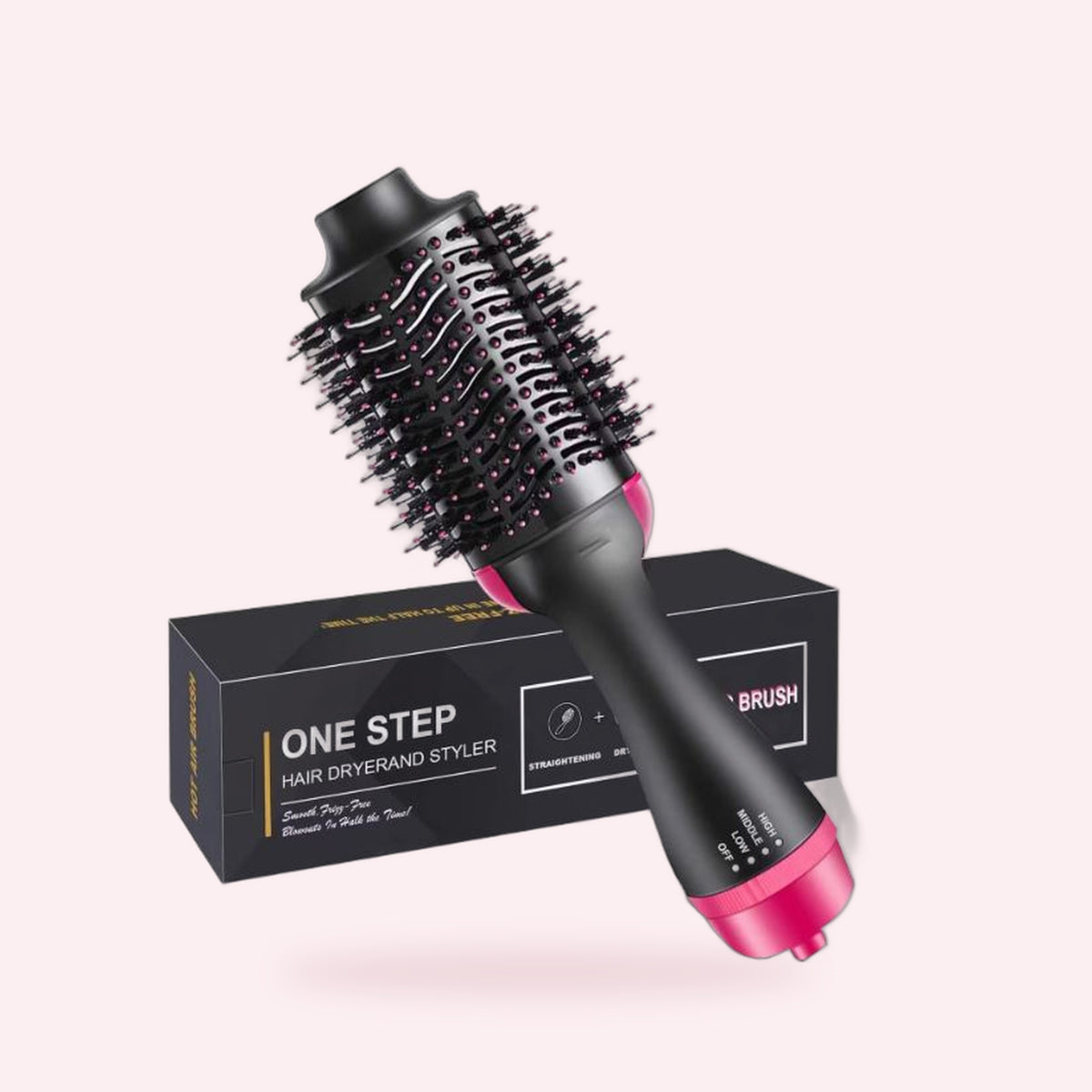 Cepillo secador y voluminizador Rosa